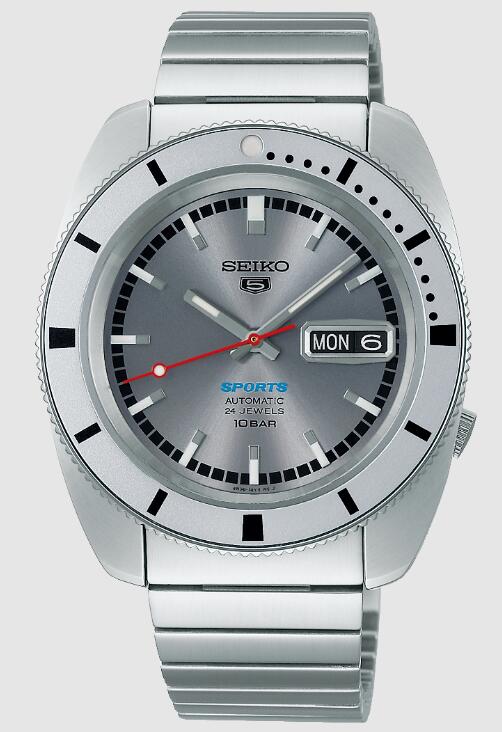 Seiko Seiko 5 Sports ‘Ash blue’ 1968 Recreation Limited Edition SRPL03K1 Replica Watch